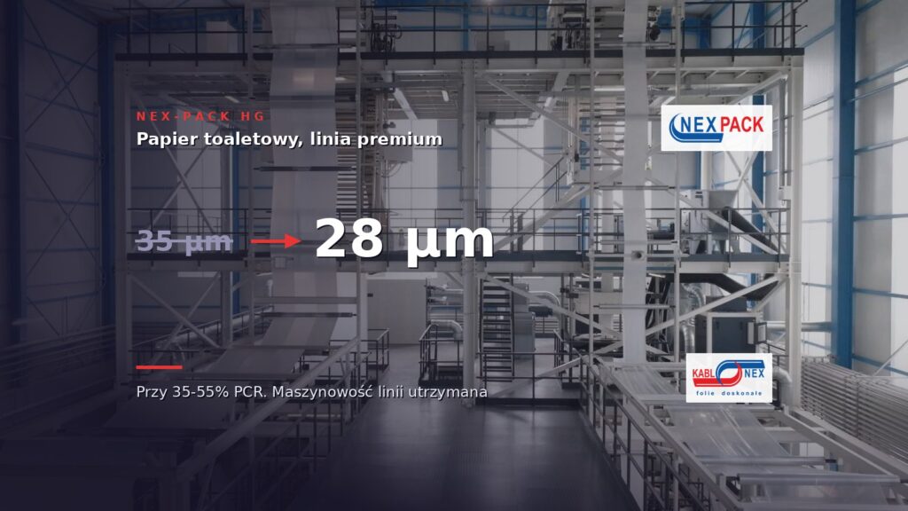 Producent papieru toaletowego: z&nbsp;35 na&nbsp;28 µm przy 35-55% PCR