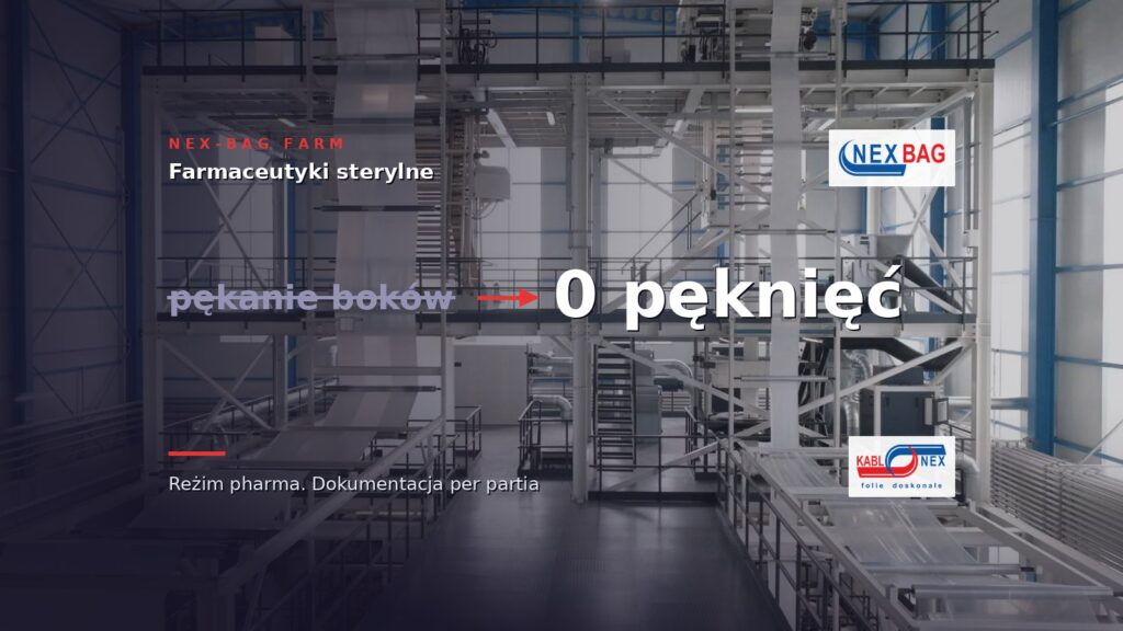 Producent farmaceutyków sterylnych: koniec pękania boków worka przy multipackowaniu