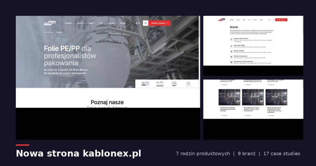 Nowa strona kablonex.pl: mniej o&nbsp;folii, więcej o&nbsp;Twojej&nbsp;linii