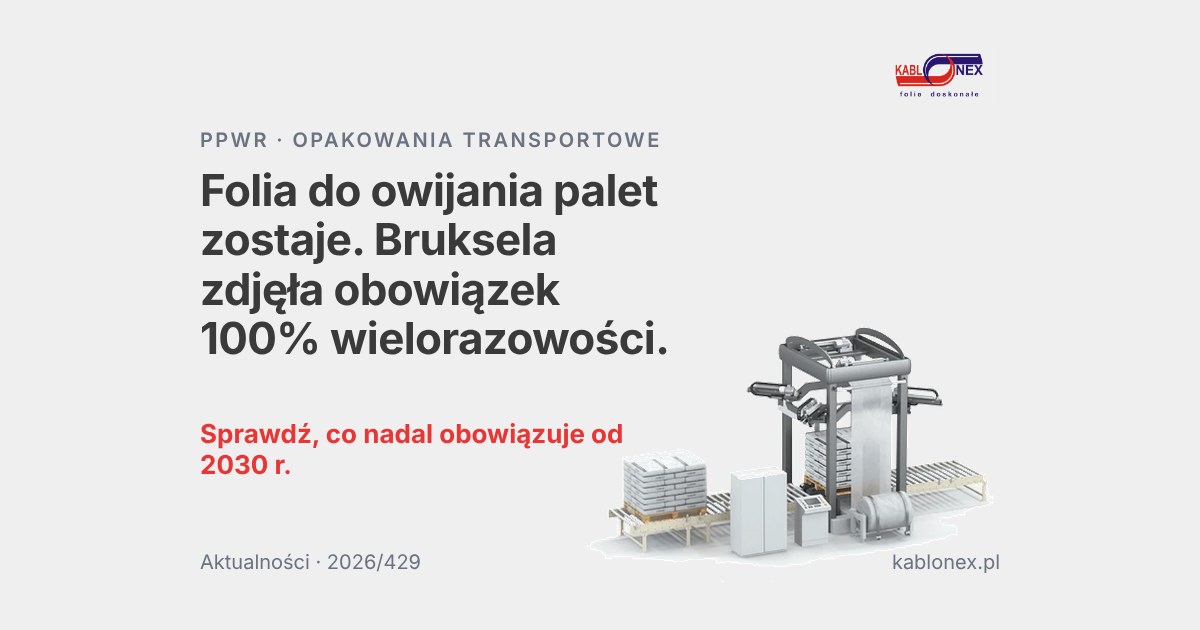 Folia do&nbsp;owijania palet zostaje. Bruksela zdjęła obowiązek 100% wielorazowości, ale&nbsp;zostawiła trzy inne