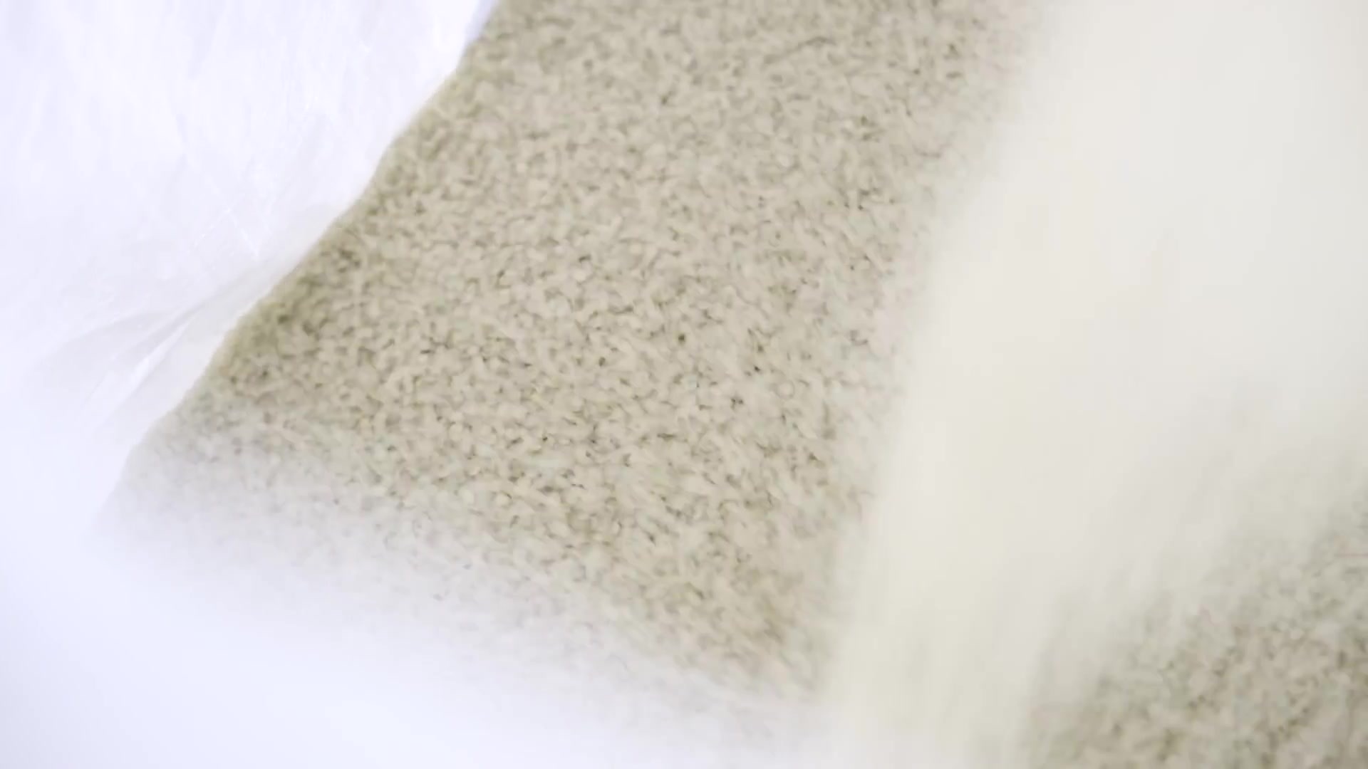 PCR regranulate from the POD ECO line, raw material ready for film production