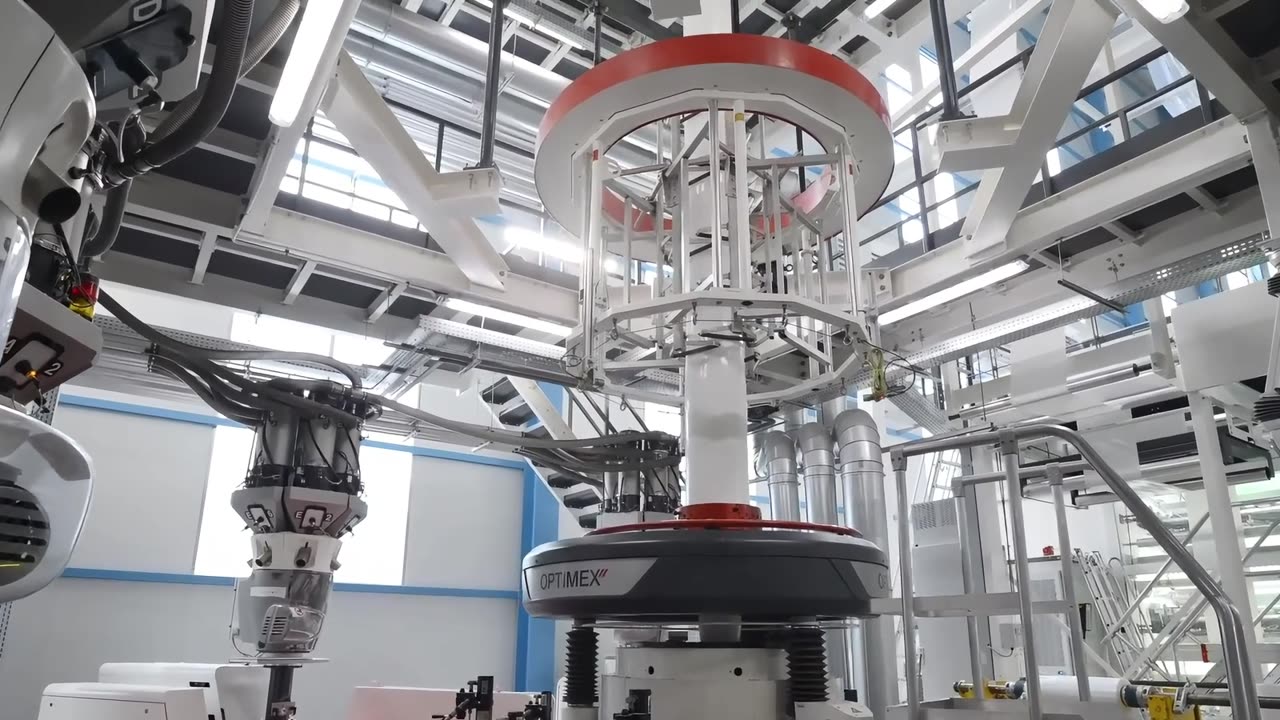 Standbild aus dem Film über die Folienproduktion bei Kablonex